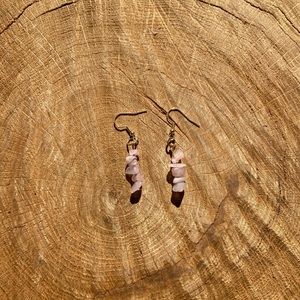 3 for $10 handmade rose quartz earrings